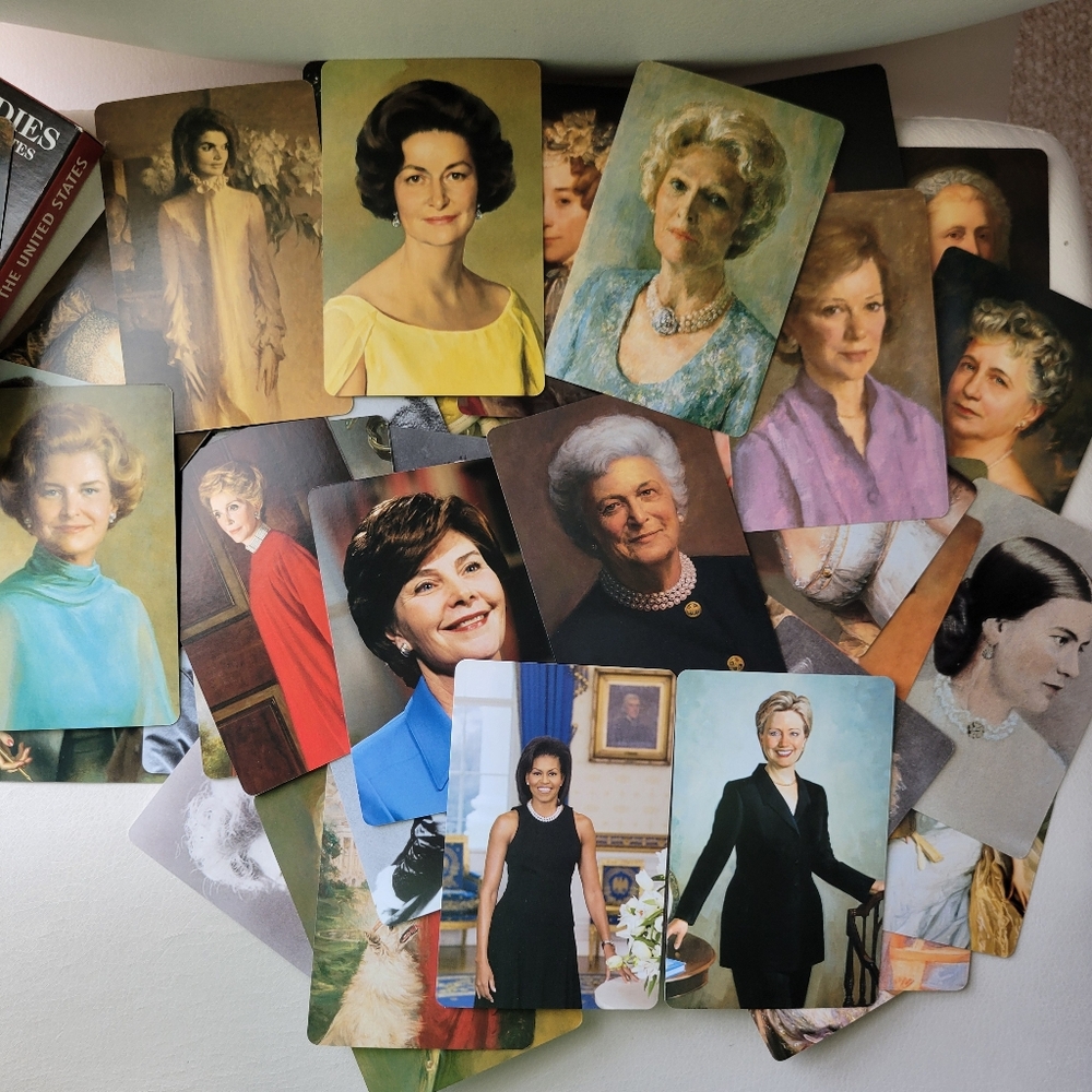 First Ladies of the United States Flash Card Set ~ Washington thru Obama ~ GUC - Picture 8 of 13